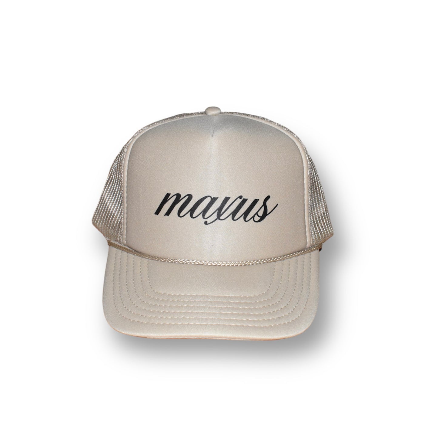 Tan Cursive Logo Hat