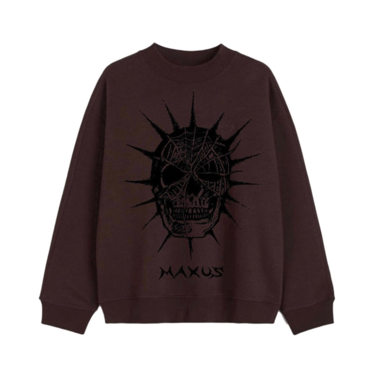 Brown Skull Crewneck